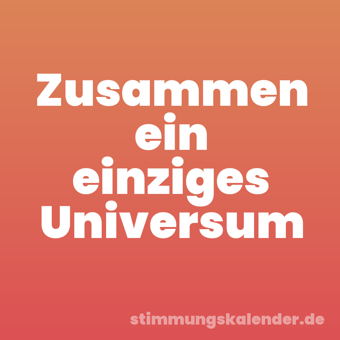 Zusammen ein einziges Universum