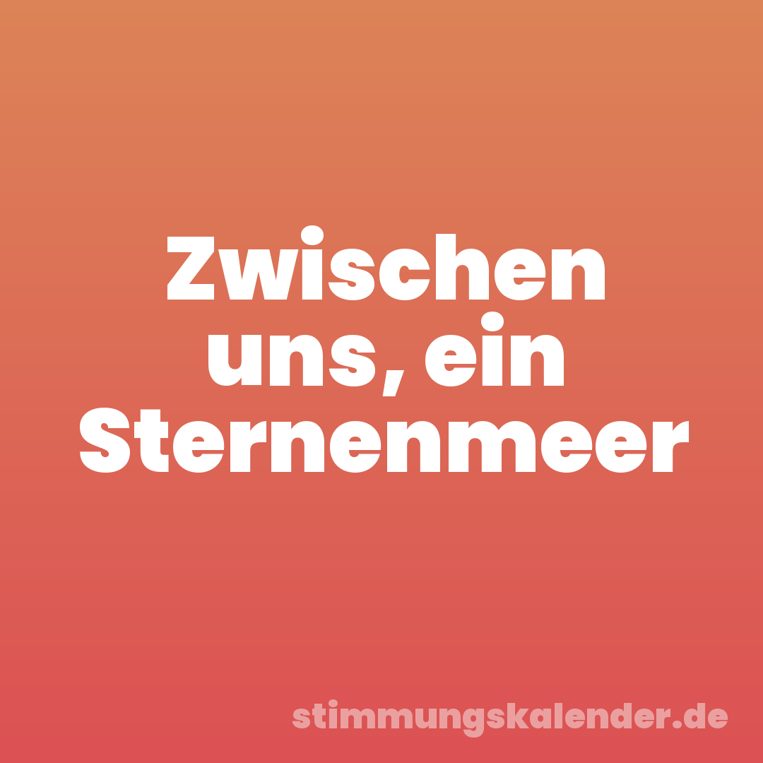 Zwischen uns, ein Sternenmeer