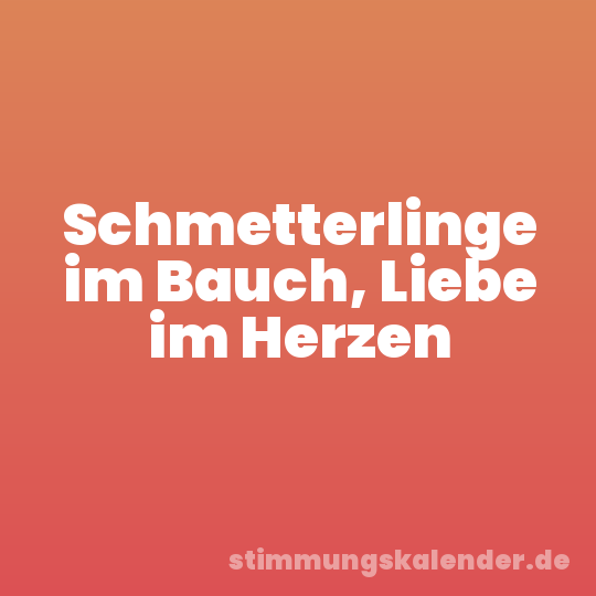 Schmetterlinge im Bauch, Liebe im Herzen
