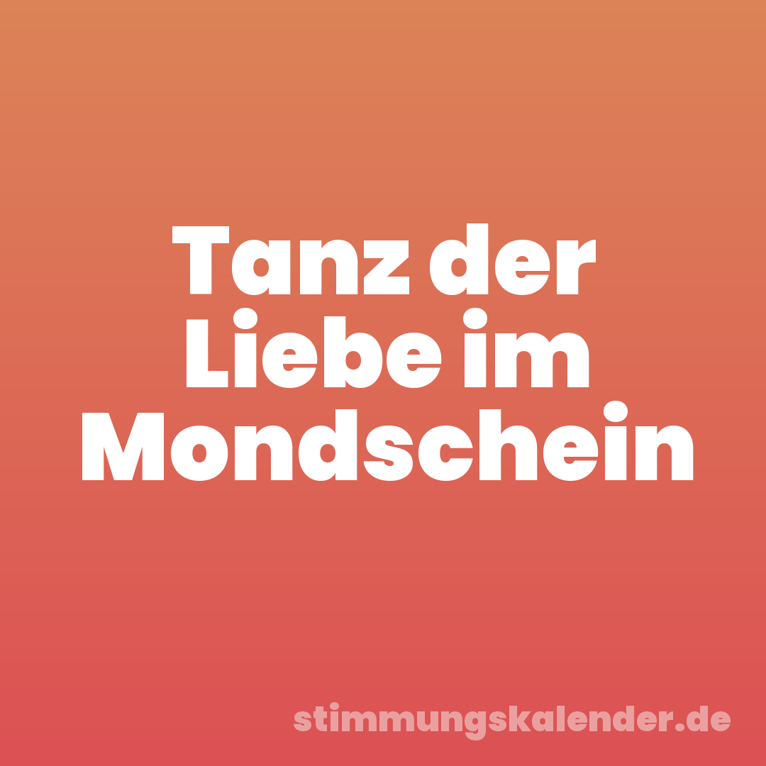 Tanz der Liebe im Mondschein