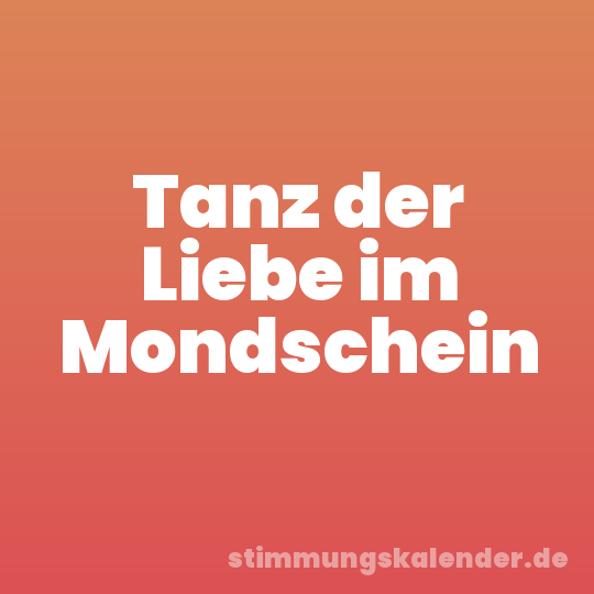Tanz der Liebe im Mondschein