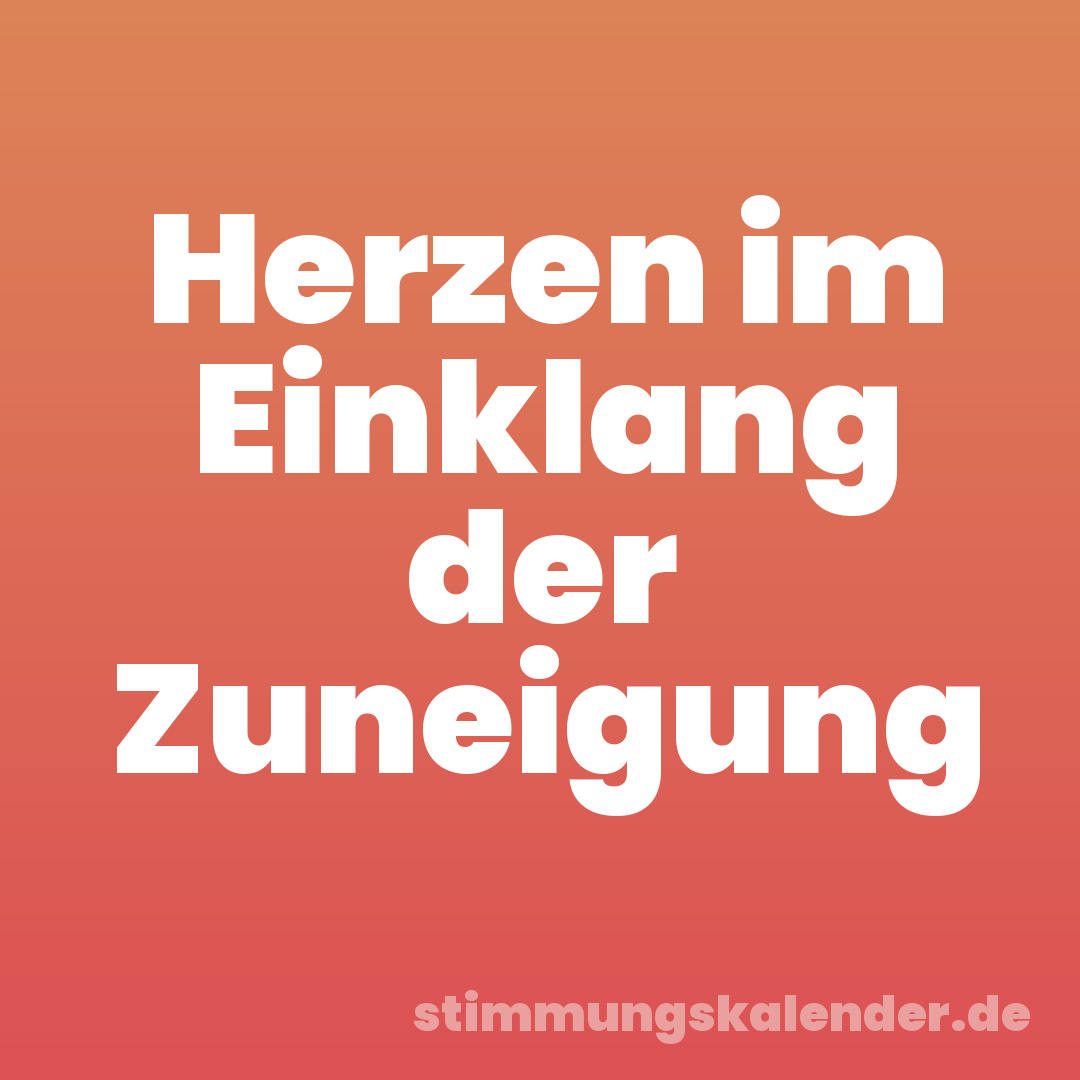 Herzen im Einklang der Zuneigung