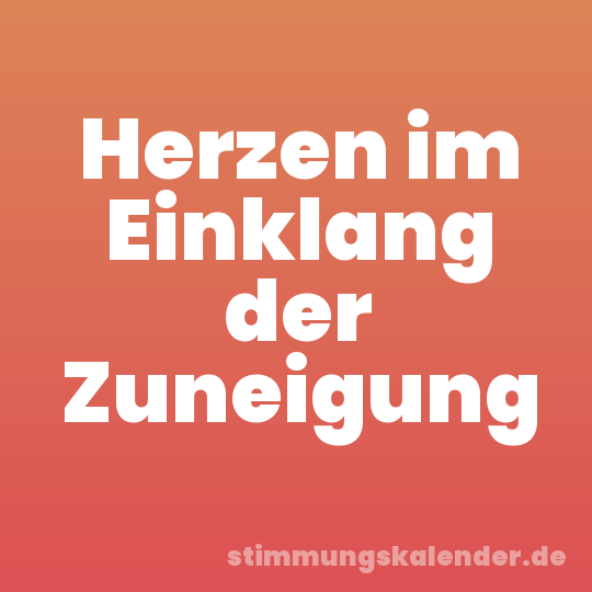 Herzen im Einklang der Zuneigung