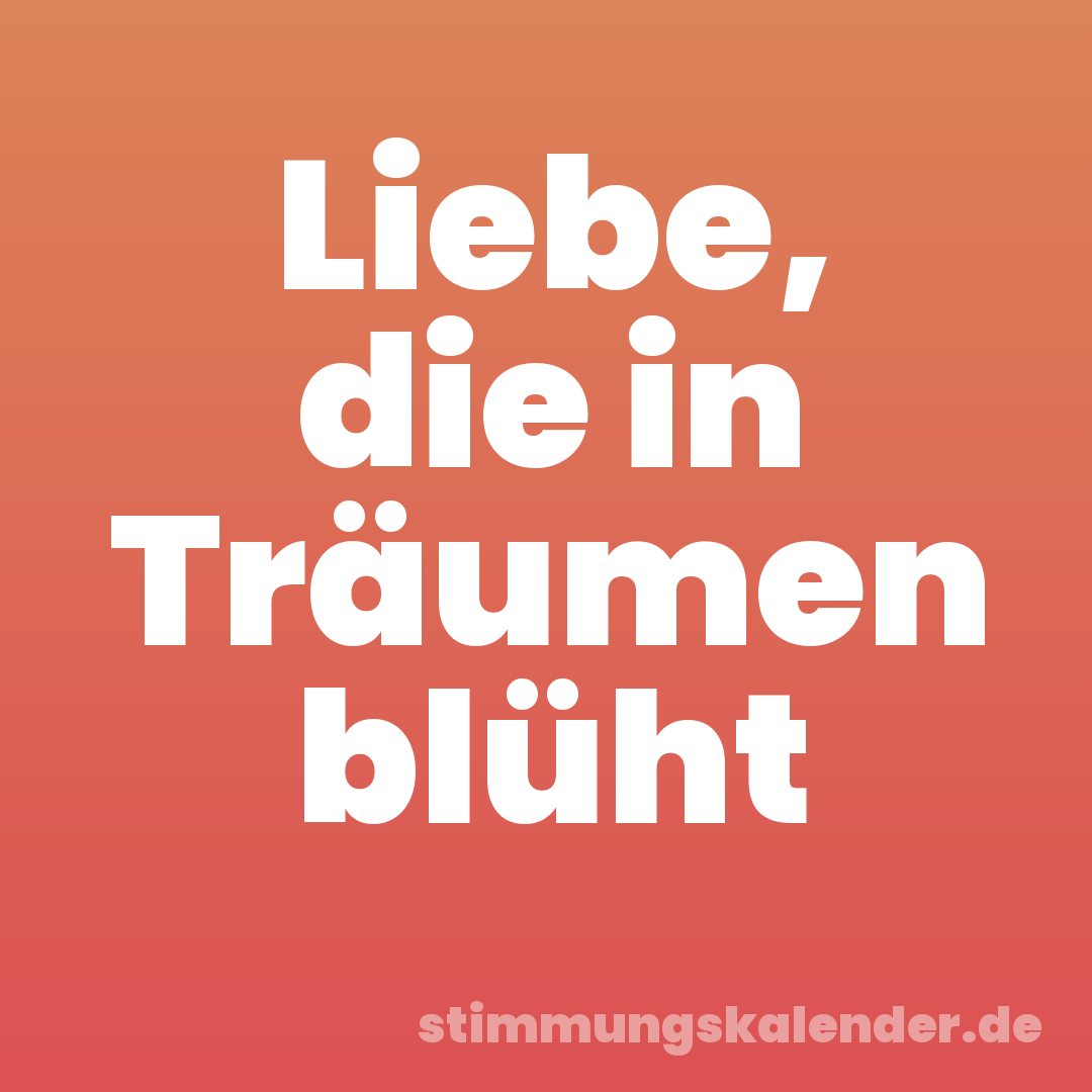 Liebe, die in Träumen blüht