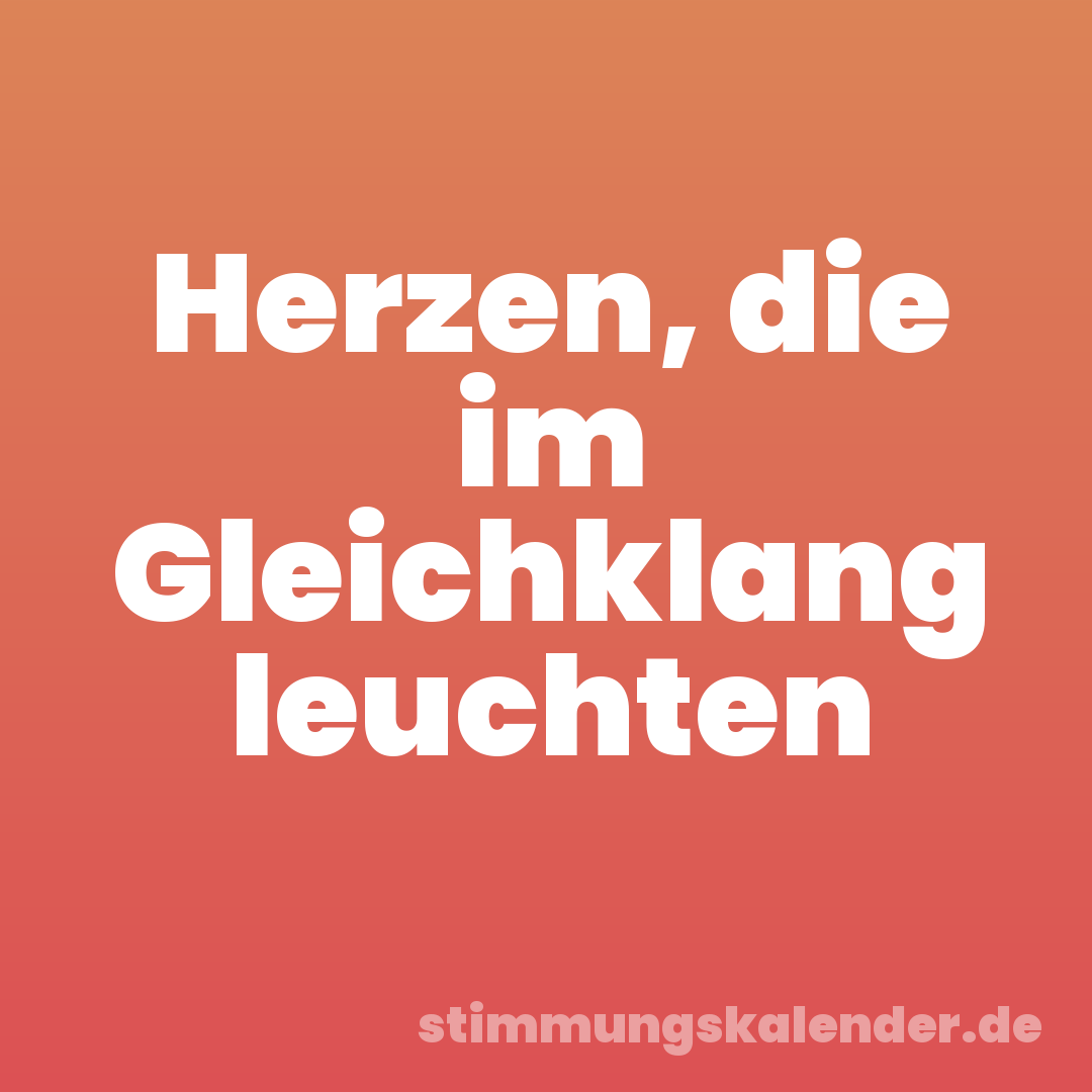 Herzen, die im Gleichklang leuchten