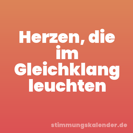 Herzen, die im Gleichklang leuchten