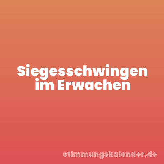 Siegesschwingen im Erwachen