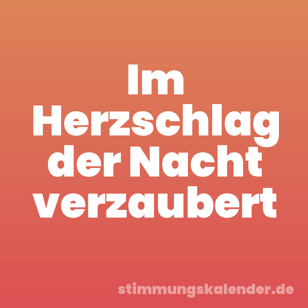 Im Herzschlag der Nacht verzaubert