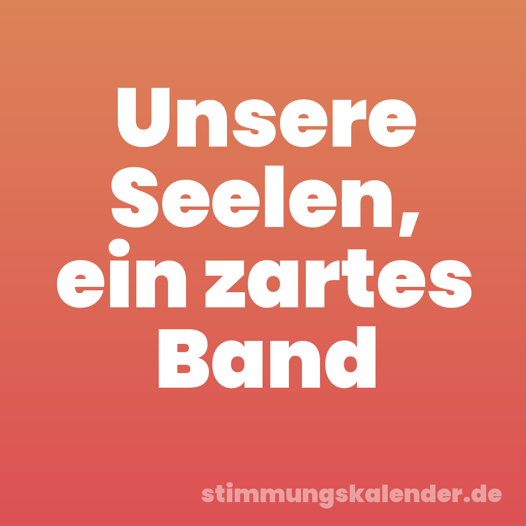 Unsere Seelen, ein zartes Band