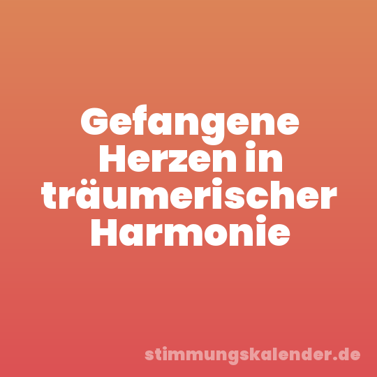 Gefangene Herzen in träumerischer Harmonie