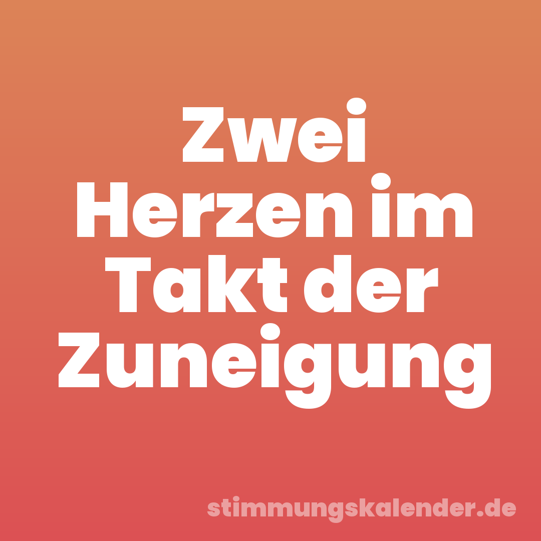 Zwei Herzen im Takt der Zuneigung