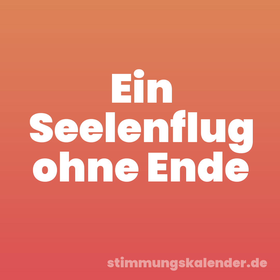 Ein Seelenflug ohne Ende