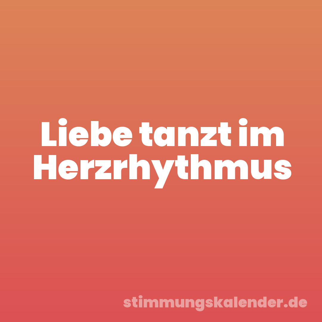 Liebe tanzt im Herzrhythmus