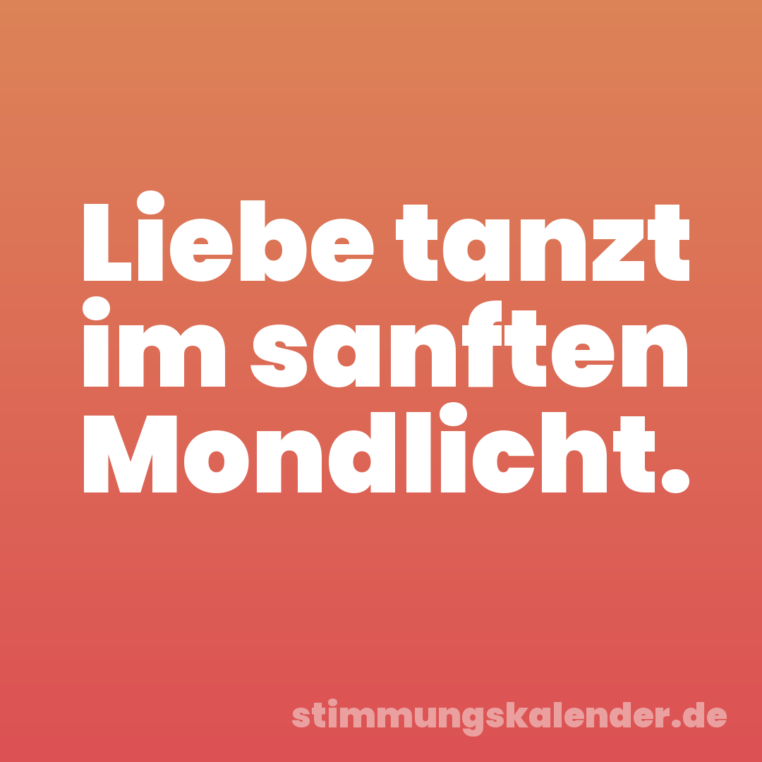 Liebe tanzt im sanften Mondlicht.