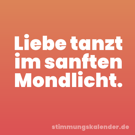 Liebe tanzt im sanften Mondlicht.