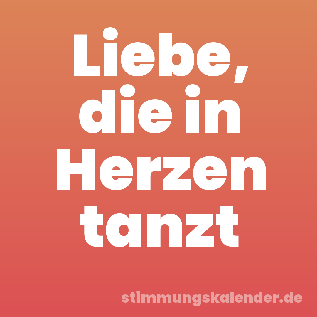 Liebe, die in Herzen tanzt