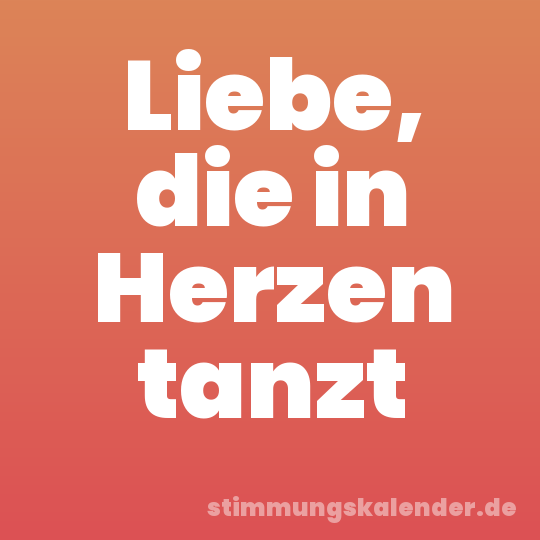 Liebe, die in Herzen tanzt
