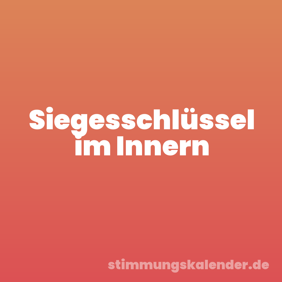 Siegesschlüssel im Innern