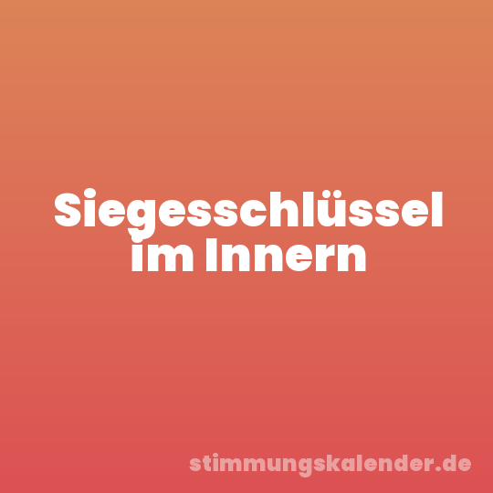Siegesschlüssel im Innern