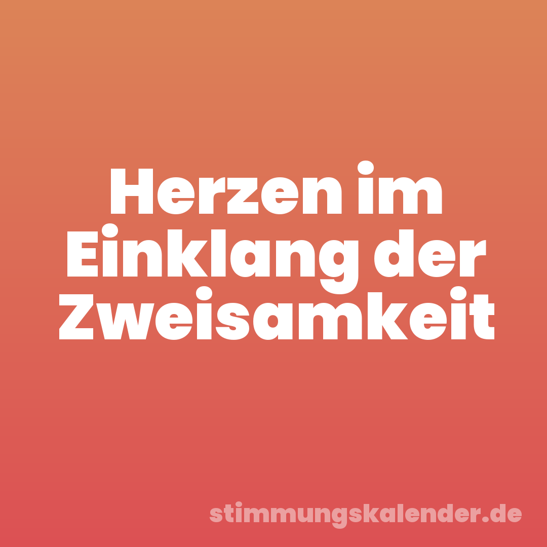 Herzen im Einklang der Zweisamkeit