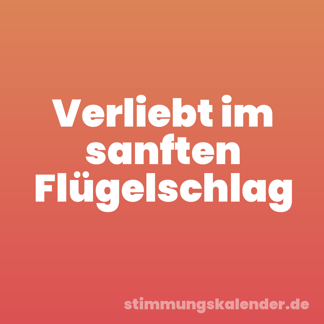 Verliebt im sanften Flügelschlag