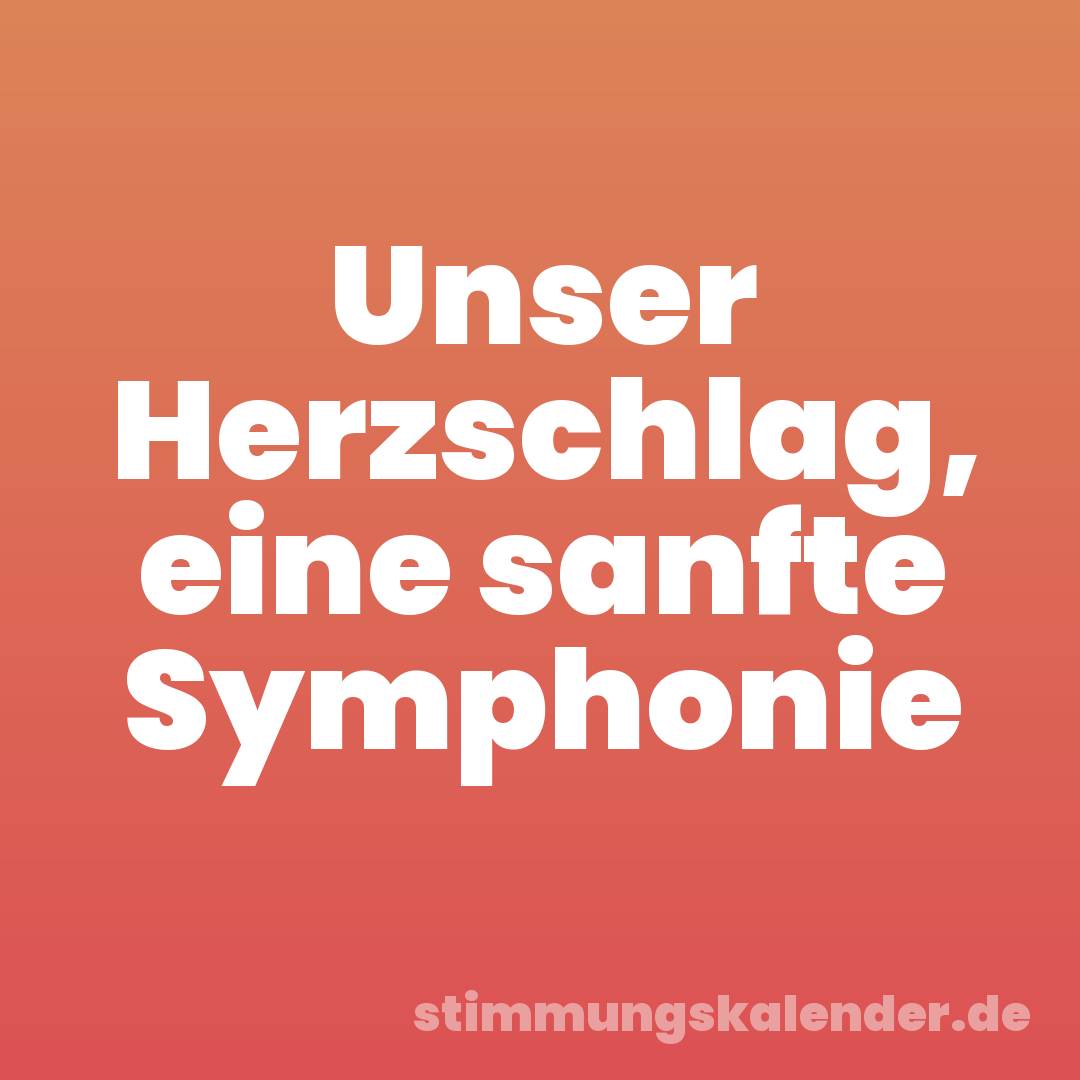 Unser Herzschlag, eine sanfte Symphonie
