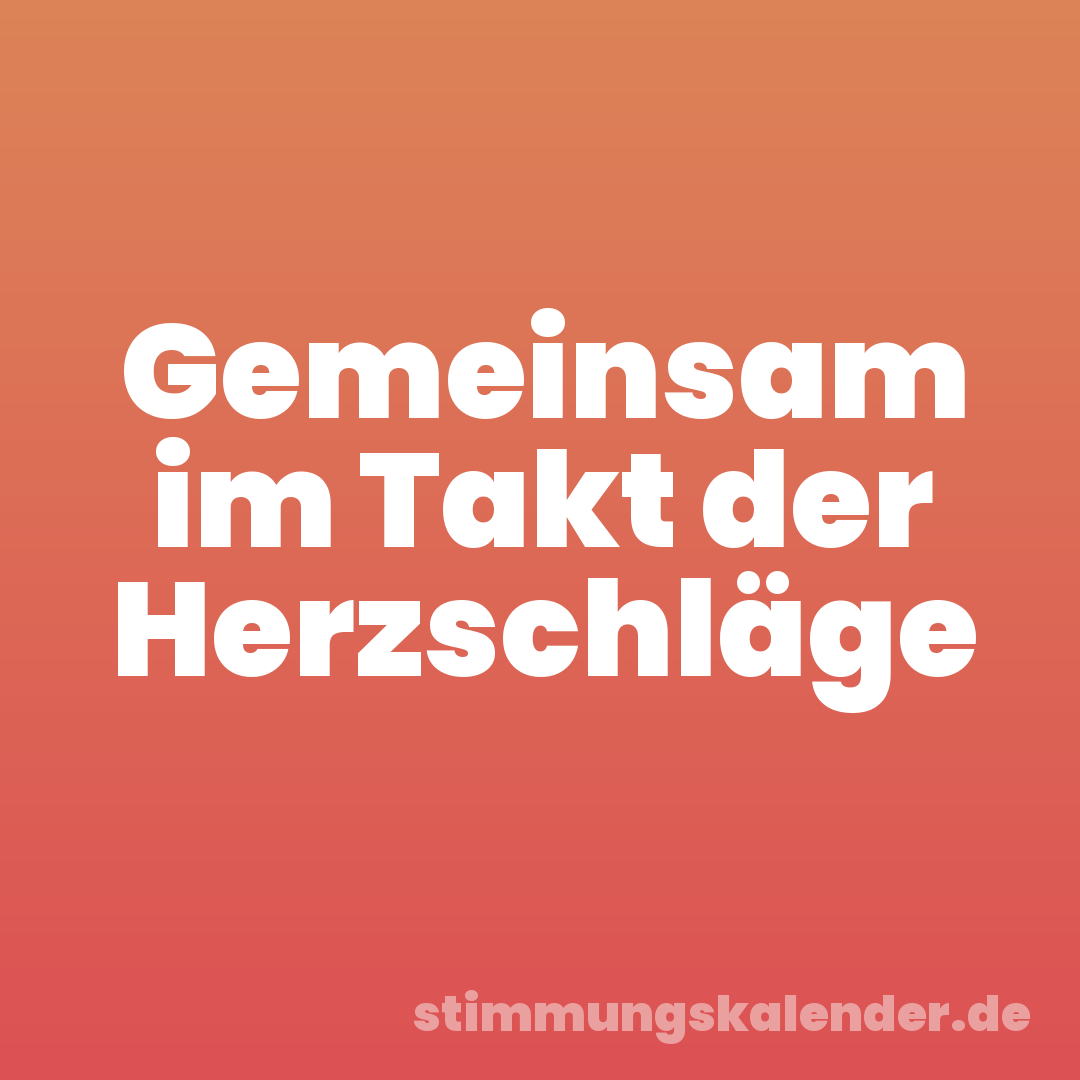 Gemeinsam im Takt der Herzschläge