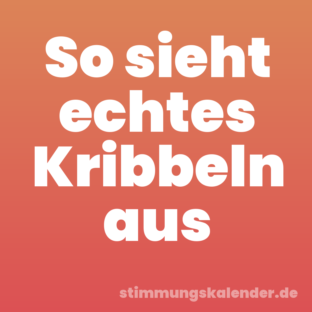 So sieht echtes Kribbeln aus