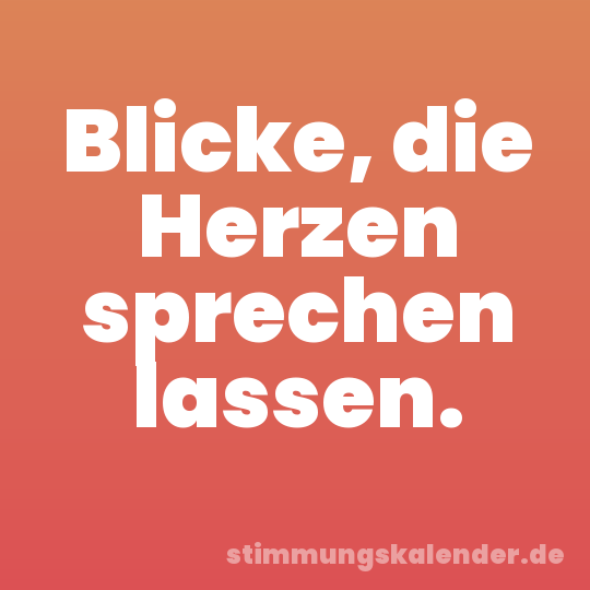 Blicke, die Herzen sprechen lassen.