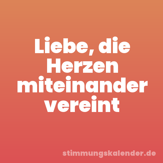 Liebe, die Herzen miteinander vereint