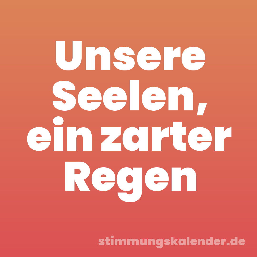 Unsere Seelen, ein zarter Regen