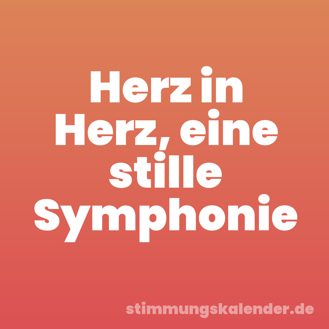 Herz in Herz, eine stille Symphonie