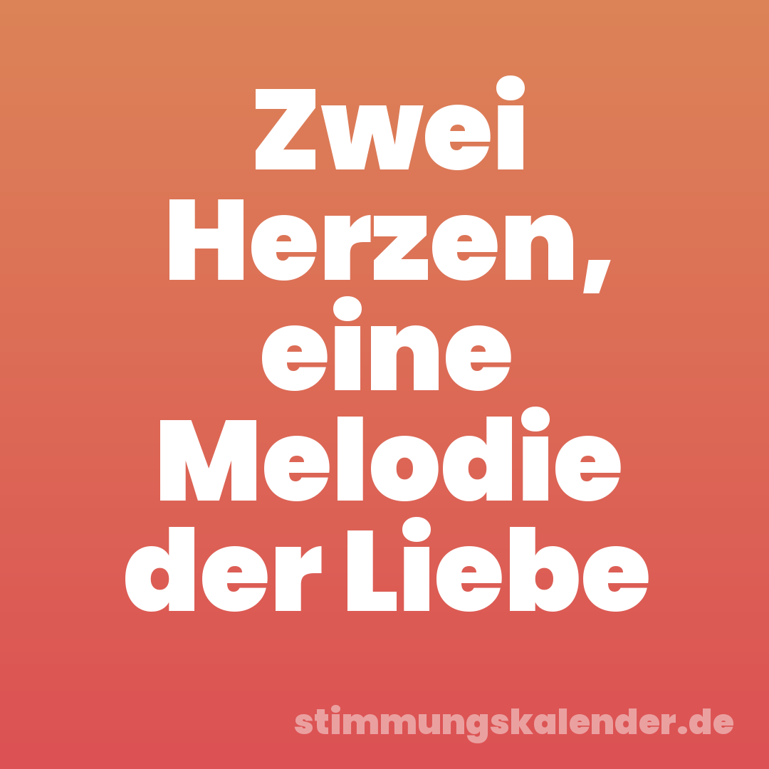 Zwei Herzen, eine Melodie der Liebe