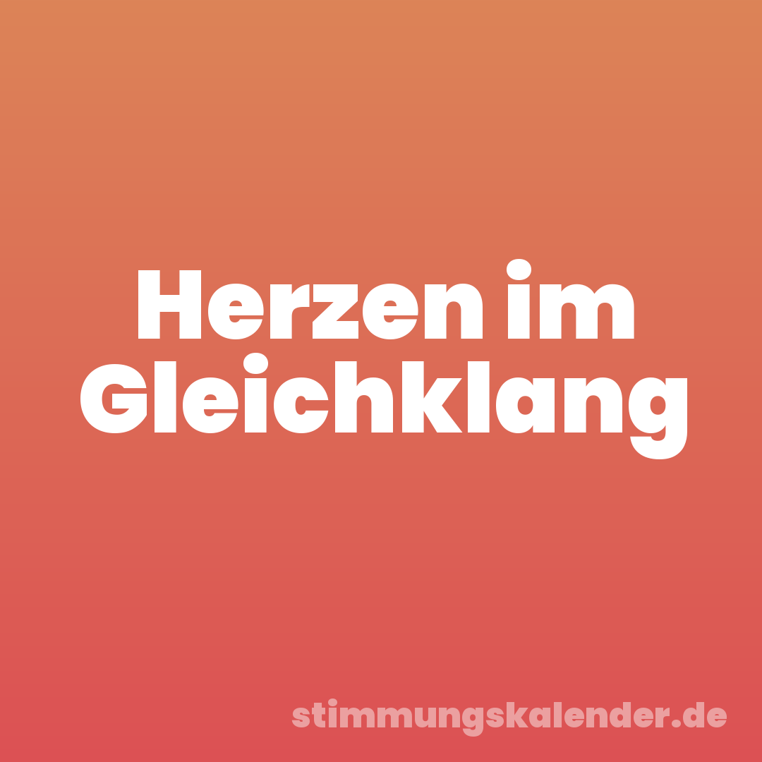 Herzen im Gleichklang