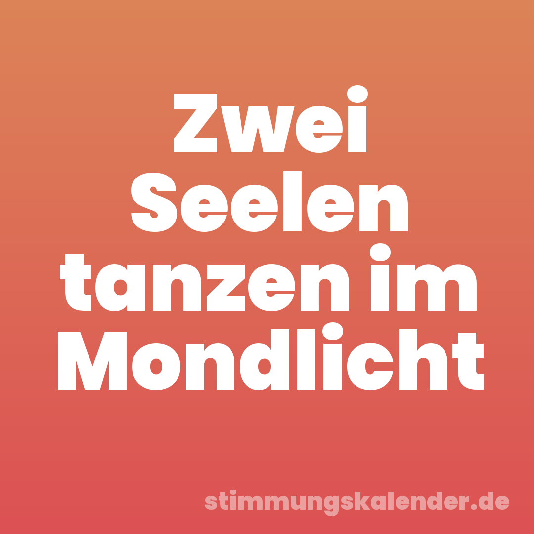 Zwei Seelen tanzen im Mondlicht