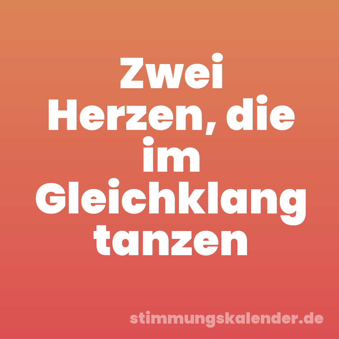 Zwei Herzen, die im Gleichklang tanzen