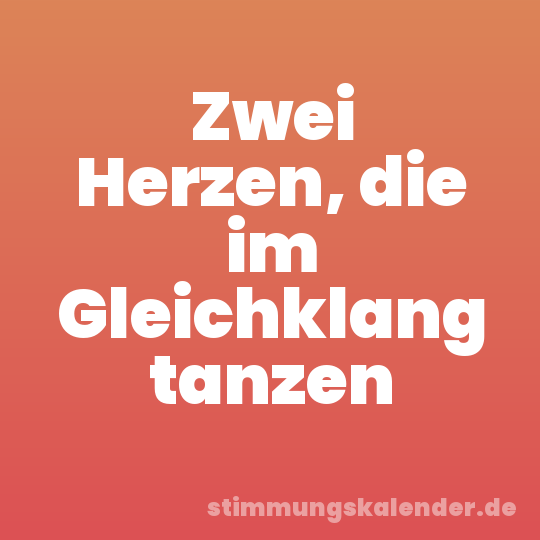 Zwei Herzen, die im Gleichklang tanzen