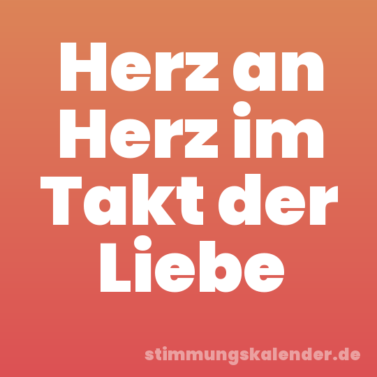 Herz an Herz im Takt der Liebe