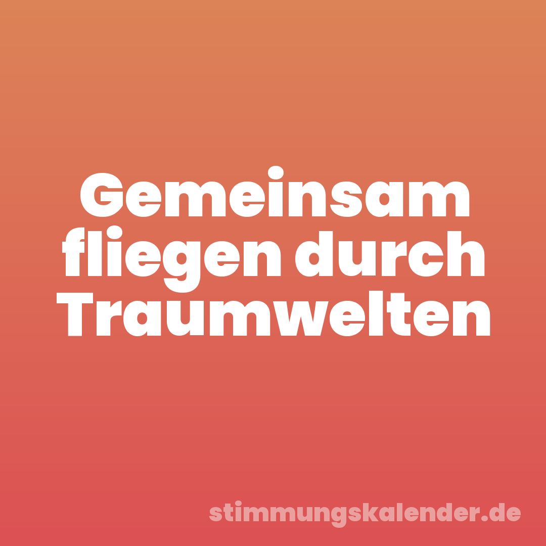 Gemeinsam fliegen durch Traumwelten