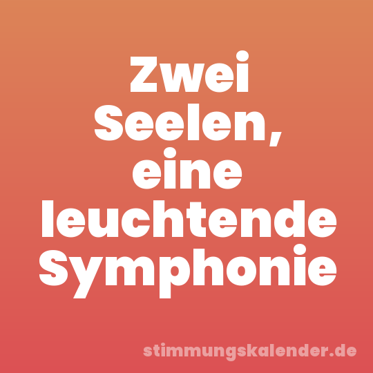 Zwei Seelen, eine leuchtende Symphonie