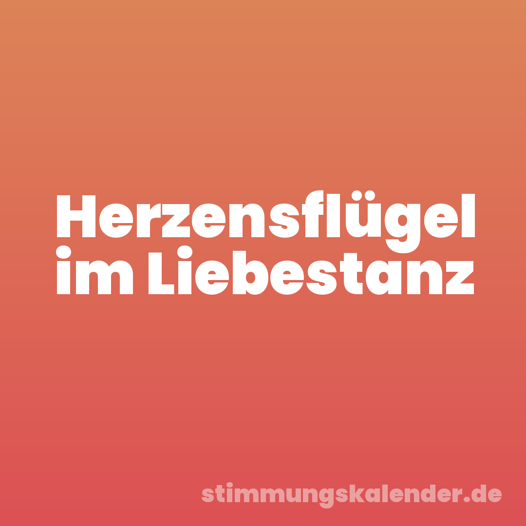 Herzensflügel im Liebestanz