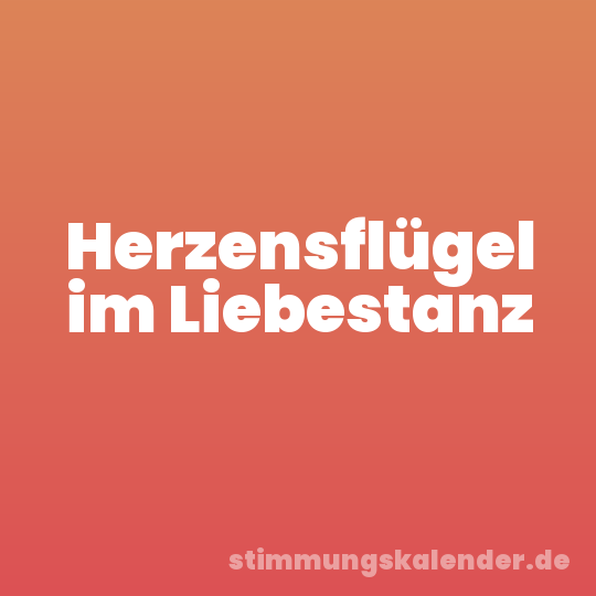 Herzensflügel im Liebestanz