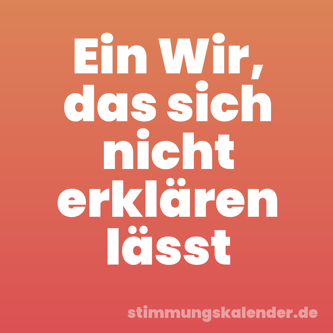 Ein Wir, das sich nicht erklären lässt