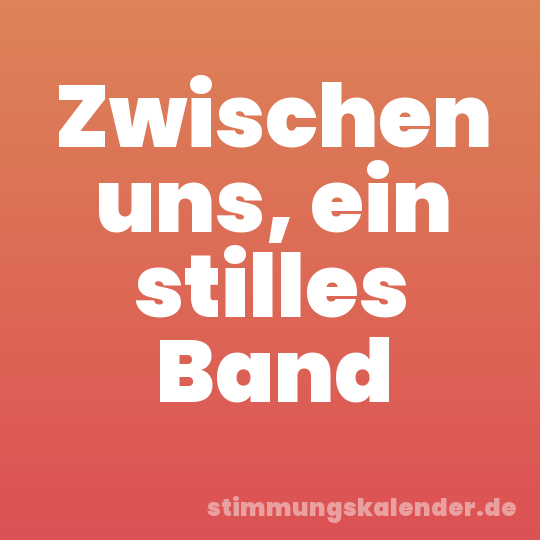 Zwischen uns, ein stilles Band