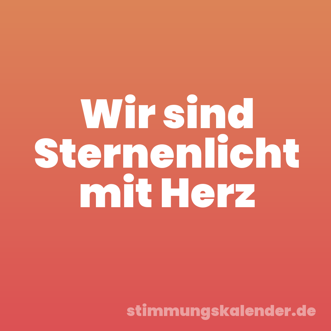 Wir sind Sternenlicht mit Herz