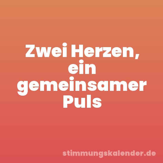 Zwei Herzen, ein gemeinsamer Puls