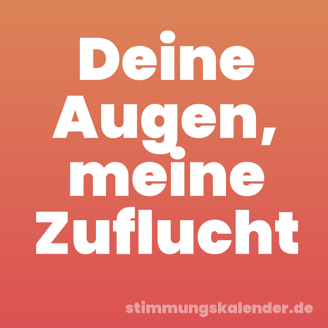 Deine Augen, meine Zuflucht
