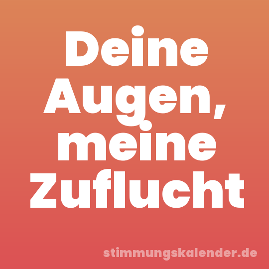 Deine Augen, meine Zuflucht