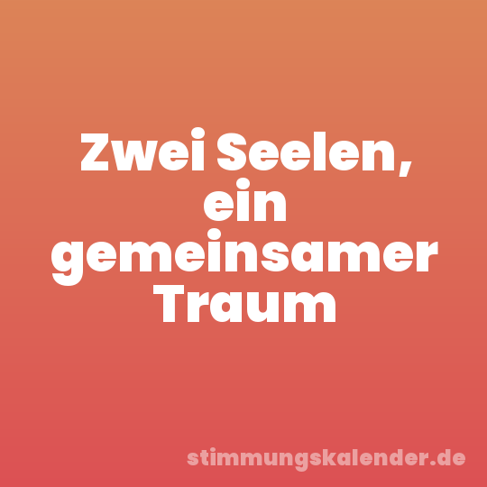 Zwei Seelen, ein gemeinsamer Traum