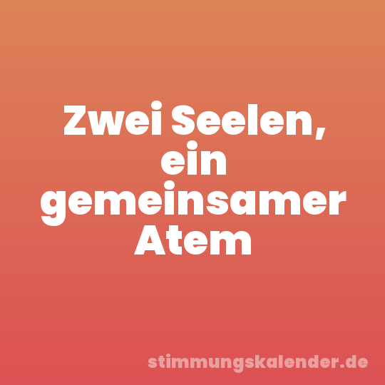 Zwei Seelen, ein gemeinsamer Atem